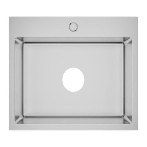 Handmade Kitchen Sink With Faucet Hole Stainless Steel 55X44X20 Cm