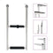 Folding Boarding Ladder 2 Step Stainless Steel