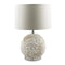 Rounded Shell Layered Lamp White 40X40X58Cm