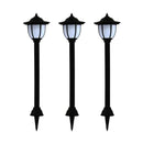 Outdoor Solar Lamps 3 Pcs Led Black