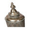Metal Floor Lantern Antique Silver 255X255X795Mm