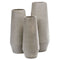 Grey Medium Vase With Travertine Effect 41X41X97Cm