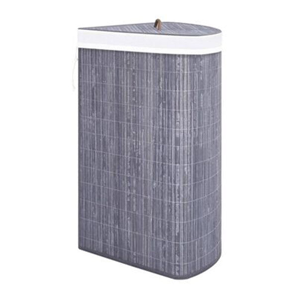 Bamboo Corner Laundry Basket Grey 60 L