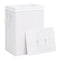 Bamboo Laundry Basket White 72 L