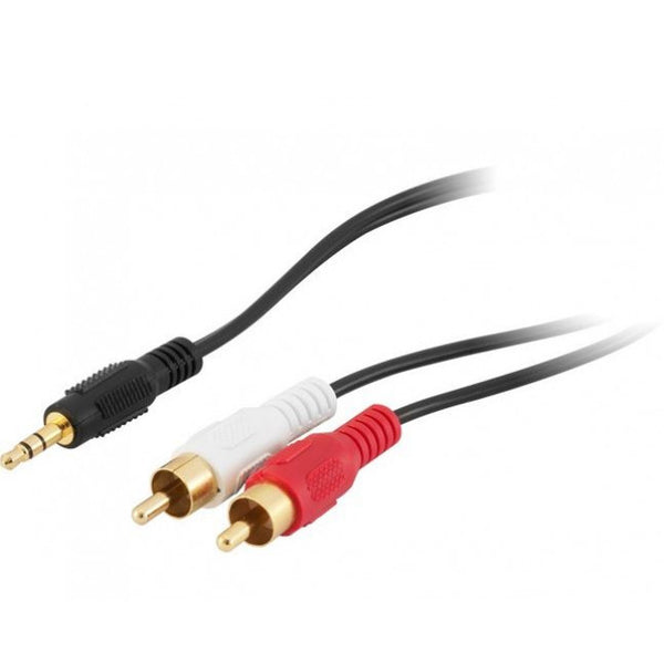 Stereo 3.5mm Jack to 2 x Red White Rca 2m