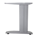 Set Of 2 Express Workstation Legs 560Mm D X 60Mm W X 705Mm H Silver