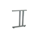Set Of C Workstation Legs 550Mm D X 50Mm W X 705Mm H Silver