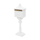 Pedestal Letterbox Aluminium Vintage Style Rustproof