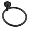 Bathroom Hand Towel Ring Holder Hanger Wall Mounted Round Black