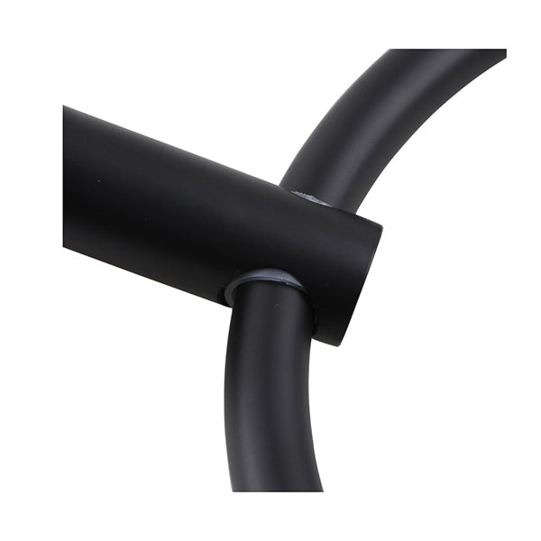 Bathroom Hand Towel Ring Holder Hanger Wall Mounted Round Black