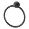 Bathroom Hand Towel Ring Holder Hanger Wall Mounted Round Black