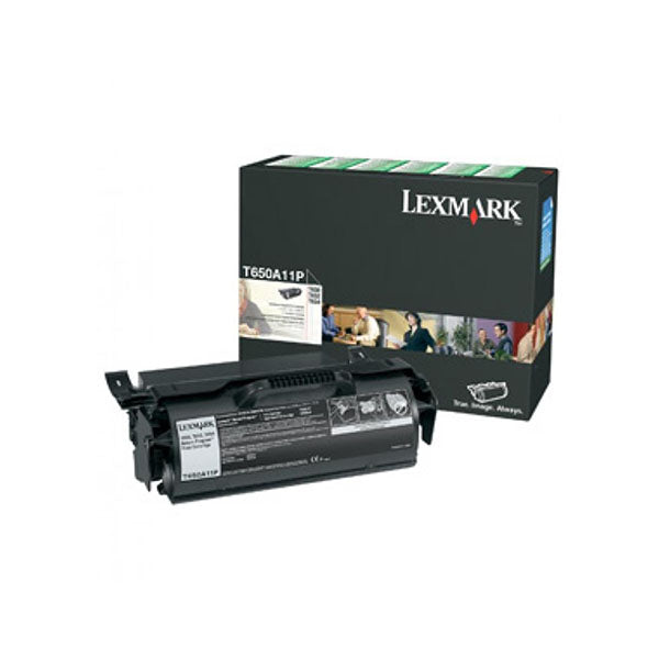 Lexmark T650A11P Black Prebate Toner Yield 7000 Pages