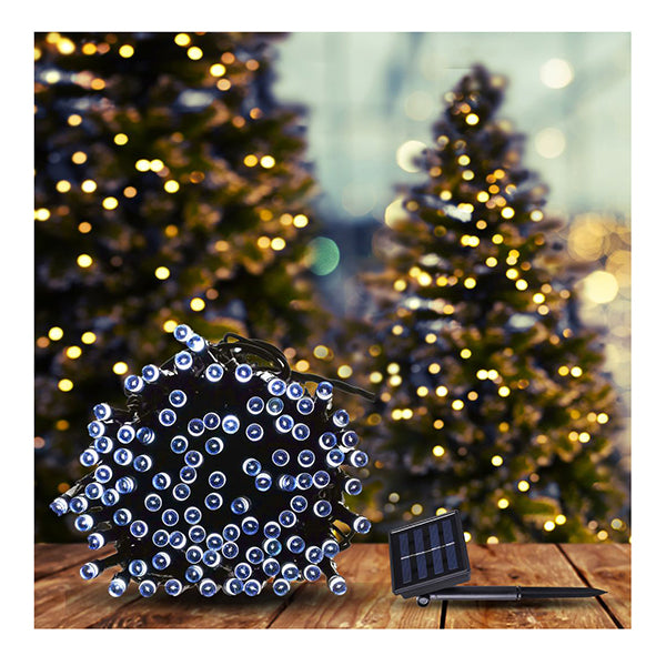 42M 400 Led String Solar Powered Fairy Lights Garden Christmas Decor