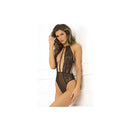Hot Pursuit Lace Bodysuit Black Medium Large