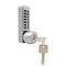 Push Button Digital Mechanical Combination Security Door Lock Chrome