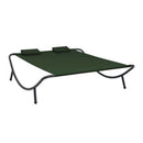Outdoor Lounge Bed Fabric Green