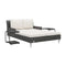 2 Person Garden Sun Bed With Cushions Poly Rattan