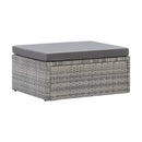 Garden Lounge Bed With Roof Mixed Grey 200X60X124 Cm Poly Rattan