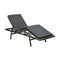 Sun Lounger Grey With Cushion Poly Rattan