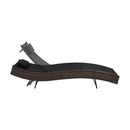 Sun Lounger With Pillow Poly Rattan