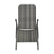 Folding Sun Lounger Poly Rattan Grey