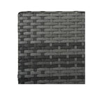 Sun Lounger Grey With Cushion Poly Rattan
