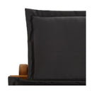 Folding Sun Lounger With Cushion Solid Acacia Wood