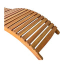 Sun Lounger Solid Acacia Wood Brown