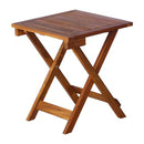 Sunlounger With Table Brown Solid Acacia Wood
