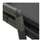 Sun Lounger Grey With Cushion Poly Rattan