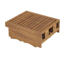Folding Sun Lounger Solid Acacia Wood
