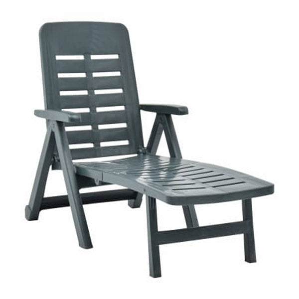 Folding Sun Lounger 72X189X96 Cm Plastic
