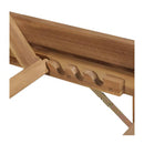 Folding Sun Lounger Solid Acacia Wood