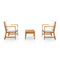 3 Piece Garden Lounge Set With Cream Cushion Solid Acacia Wood