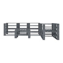 6 Piece Garden Pallet Lounge Set Pinewood Grey