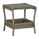 2 Piece Garden Lounge Set With Black Cushions Poly Rattan Brown