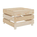2 Piece Garden Pallet Lounge Set Wood