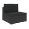 7 Piece Garden Lounge Set With Cushions Black Poly Rattan