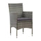 4 Pieces Garden Lounge Set With Cushions Poly Rattan Grey