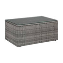 4 Piece Garden Lounge Set With Cushions Poly Rattan Grey