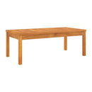 3 Piece Garden Lounge Set With Cream Cushion Solid Acacia Wood