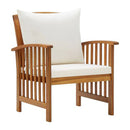 5 Piece Garden Lounge Set With Cushions Solid Acacia Wood