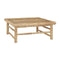 5 Piece Garden Lounge Set With Cream White Cushions Bamboo