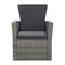 4 Piece Garden Lounge Set With Cushions Grey Poly Rattan