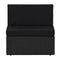 4 Piece Garden Lounge Set Poly Rattan Fabric Black