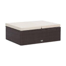 2 Piece Garden Lounge Set Poly Rattan With Cushions