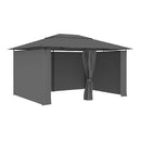 Garden Marquee With Curtains 4X3 M Anthracite