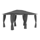Garden Marquee With Curtains 4X3 M Anthracite