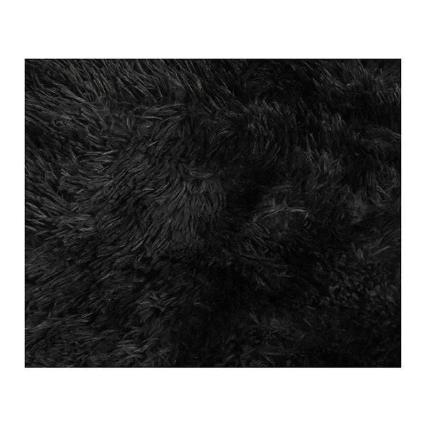 Floor Rug Shaggy Rugs Soft Large Carpet Area Tie Dyed Black