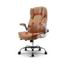 Massage Office Chair Gaming Computer Desk 8 Point Vibration Espresso